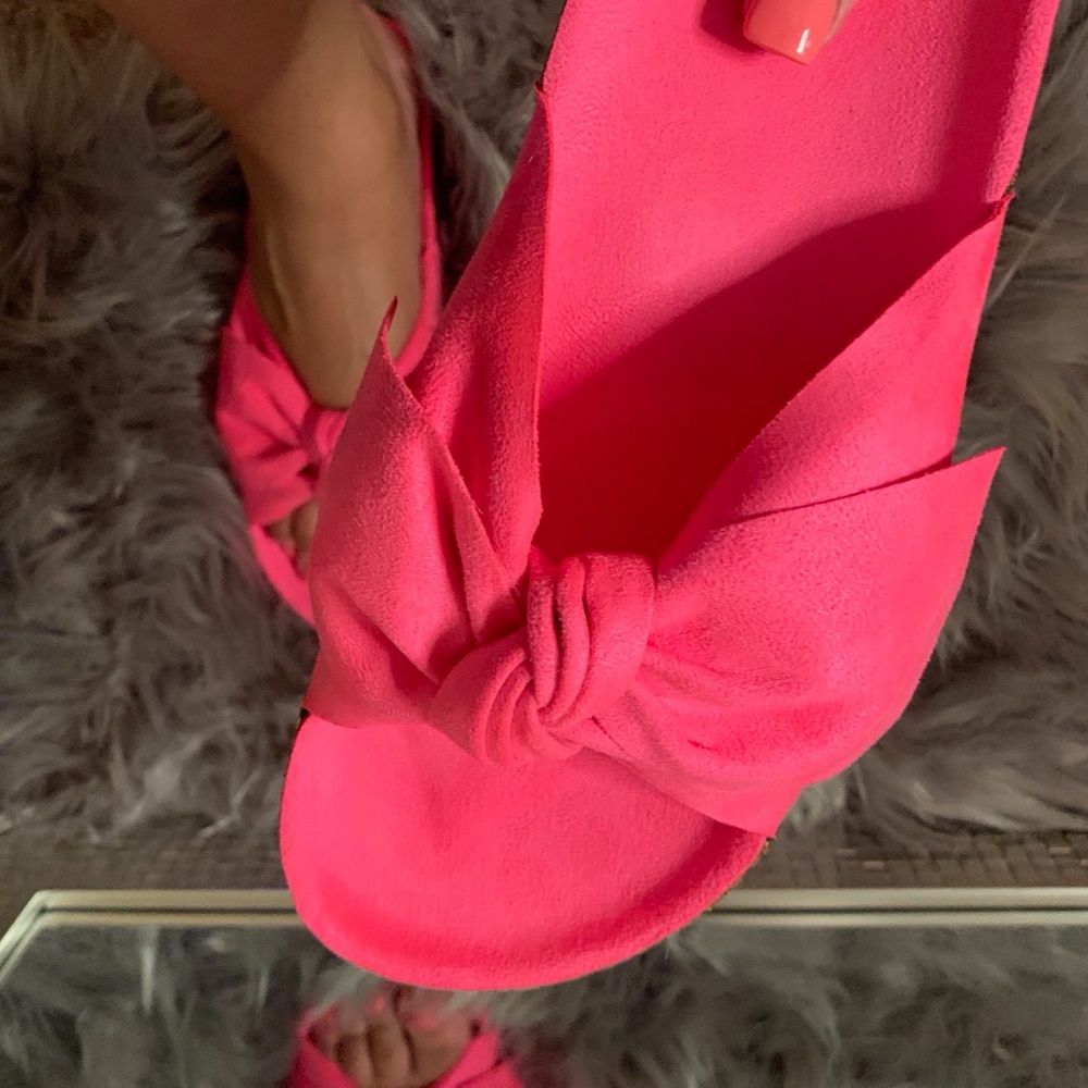Fuchsia Bow Sandal - Picture 5 of 8